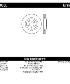 StopTech 06-09 Mitsubishi Eclipse (Exc Turbo)/04-09 Galant Slotted & Drilled Left Front Rotor