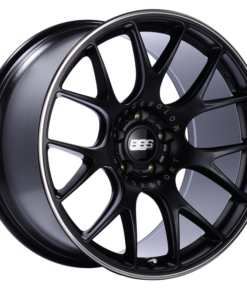 BBS CH-R 20x10.5 5x120 ET24 Satin Black Polished Rim Protector Wheel -82mm PFS/Clip Required