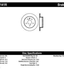 StopTech Power Slot 06-11 Lexus GS Series / 06-12 IS350 Rear Right Drilled & Slotted Rotor