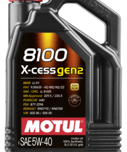 Motul 5L Synthetic Engine Oil 8100 5W40 X-CESS Gen 2 - Case of 4