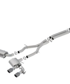 Borla 17-18 Chevrolet Camaro ZL1 6.2L V8 S Type Catback Exhaust w/ Dual Mode Valves CF Black Anod