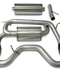 Corsa 06-08 Hummer H3 3in Cat-Back Dual Rear w Single 4in Black Pro-Series Tips