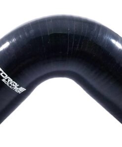 Torque Solution 90 Degree Silicone Elbow: 2.5 inch Black Universal