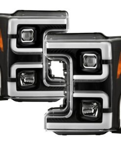 Spyder 17-18 Ford F250/F350/F450 Super Duty Halogen Model Only -White Light Bar- PRO-YD-FS17HALSI-BK