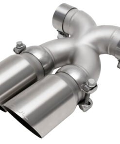 SOUL 13-16 Porsche 987.2 / 981 Cayman / Boxster Bolt-On X-Pipe w/ Tips - Slash Cut Brushed Tips