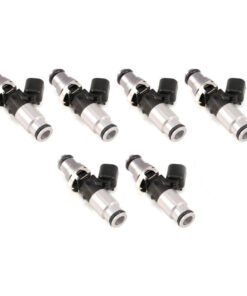 Injector Dynamics 1050X Injectors 14mm (Grey) Adaptor Top - (Silver) Bottom Adapter (Set of 6)