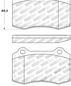 StopTech Street Touring 00-06 Jaguar S Typre R / XJ R / XJR-S Rear Brake Pads