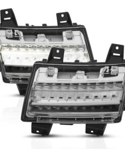 ANZO 18-19 Jeep Wrangler JL LED Chrome Clear w/ Sequential Signal