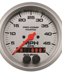 Autometer Marine Silver Ultra-Lite 3-3/8in 50MPH GPS Speedometer Gauge