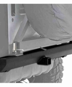 Smittybilt SRC Classic Rear Bumper for Jeep Wrangler TJ/YJ - with Hitch Receiver - Black Textured - 76750