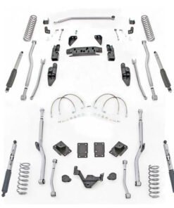 Rubicon Express 3.5" Extreme Duty Long Arm Front 4-Link and Rear Radius Suspension Lift Kit with MonoTube Shocks for 2007-2017 Jeep Wrangler JK