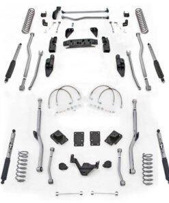 Rubicon Express 4.5" Extreme Duty Long Arm Front 4 Link Rear Radius Lift Kit with Mono-Tube Shocks for 2007-2017 Jeep Wrangler Unlimited JK