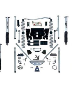 Rubicon Express 4.5" Extreme-Duty Tri-Link Long Arm Suspension Lift Kit with MonoTube Shocks for 1997-2002 Jeep Wrangler TJ