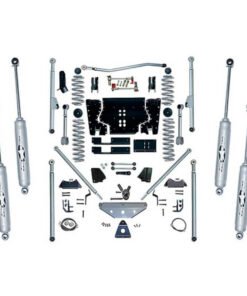 Rubicon Express 4.5" Extreme-Duty Tri-link Long Arm Suspension Lift Kit with Twin-Tube Shocks for 1997-2002 Jeep Wrangler TJ
