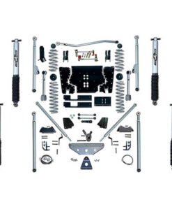 Rubicon Express 5.5" Extreme-Duty Tri-link Long Arm Suspension Lift Kit with MonoTube Shocks with Rear Tri-Link for 2003-2006 Jeep Wrangler Unlimited TJL