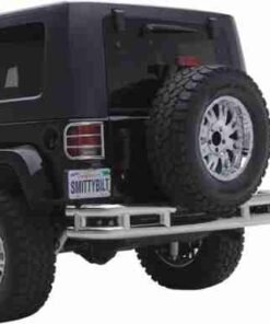 Smittybilt Tubular Rear Bumper for Jeep Wrangler JK - without Hitch - Stainless Steel - JB48-RS