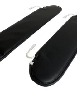 Crown Automotive RT52005 Black Sun Visor Set for 1987-1995 Jeep Wrangler YJ