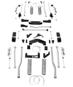 Rubicon Express 5.5" Extreme Duty 4-Link Front 3-Link Rear Long Arm Lift Kit with Reservoir Monotube Shocks for 2007-2017 Jeep Wrangler Unlimited JK