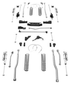 Rubicon Express 5.5" Extreme Duty 4-Link Front 4-Link Rear Long Arm Lift Kit with Reservoir Monotube Shocks for 2007-2017 Jeep Wrangler Unlimited JK