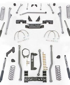 Rubicon Express 3.5" Extreme Duty Long Arm Front Radius Rear 3 Link Lift Kit with Mono-Tube Shocks for 2007-2017 Jeep Wrangler Unlimited JK