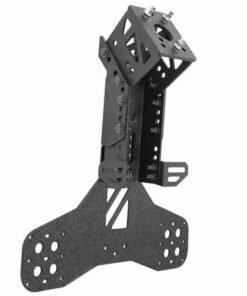 Smittybilt Slant Back Tire Mount for Jeep Wrangler JK - Black - 76857-05