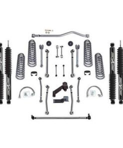 Rubicon Express 4.5" Super-Flex Suspension Lift Kit with Twin Tube Shocks for 2007-2017 Jeep Wrangler JK