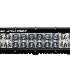 RIGID E-Series PRO LED Light, Spot/Flood Optics, Amber, 10 Inch, Black Housing