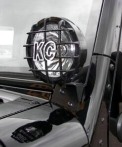 KC HiLiTES 07-18 Jeep JK A-Pillar Windshield Light Mount Bracket Set (Pair) - Black