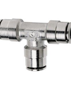 Firestone Union Tee 1/4in. Nickel Push-Lock Air Fitting - Single (WR17603461)