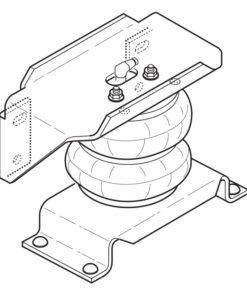 Firestone Ride-Rite Air Helper Spring Kit Rear Ford F550 / Ram 4500/5500 (W217602404)