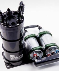 Radium Engineering Dual External Bosch 044 Vertical Fuel Surge Tank (Pumps Not Incl)