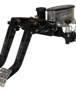 Wilwood Adjustable-Tandem Dual Pedal - Brake / Clutch - Fwd. Swing Mount - 6.25:1 - Black E-Coat