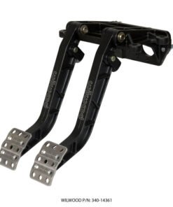 Wilwood Adjustable-Tandem Dual Pedal - Brake / Clutch - Fwd. Swing Mount - 7.0:1 - Black E-Coat
