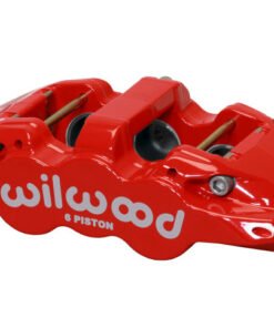 Wilwood Caliper-Aero6-L/H - Red 1.75/1.38/1.38in Pistons 1.25in Disc