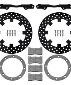 Wilwood 17-21 Can-Am X3RS Red Front Kit 11.25in - Drilled Rotors