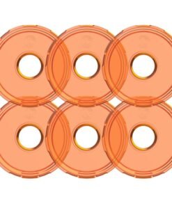 KC HiLiTES Cyclone V2 LED - Replacement Lens - Amber - 6-PK