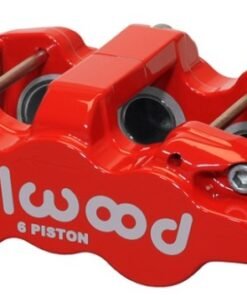 Wilwood Caliper-Aero6-R/H - Red 1.75/1.38/1.38in Pistons 1.25in Disc