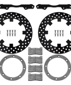 Wilwood 17-21 Can-Am X3RS Black Rear Kit 11.25in - Drilled Rotors