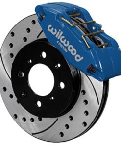 Wilwood DPHA Front Caliper & Rotor Kit Drilled Honda / Acura w/ 262mm OE Rotor - Competition Blue