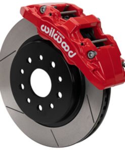 Wilwood 07-18 Jeep Wrangler (JK) Aero6-DM Front Brake Kit - Slotted - Red