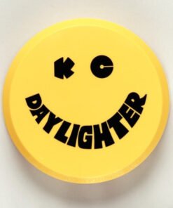 KC HiLiTES 6in. Round Hard Cover for Daylighter/SlimLite/Pro-Sport (Single) - Yellow w/Black Smile