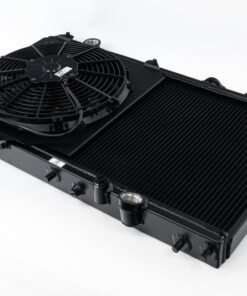 CSF 92-00 Honda Civic w/K-Swap V3 Radiator - Black Finish