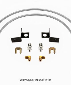 Wilwood Flexline Kit 30 inch -3 3/8-24 IF 1/8 NPT 90 Degree