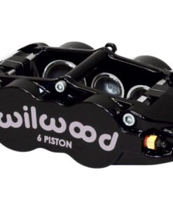 Wilwood Caliper-Narrow Superlite 6R-LH - Black 1.62/1.12/1.12in Pistons 1.25in Disc