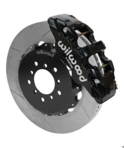 Wilwood AERO6 Front Hat Kit 14.00 Black 00-06 BMW M3 E46 w/ Lines
