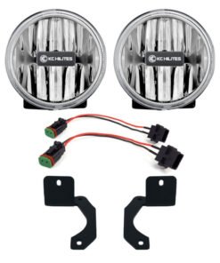 KC HiLiTES 18-23 Jeep JL/JT 4in. Gravity G4 LED Light 10w SAE/ECE Clear Fog Beam (Pair Pack System)