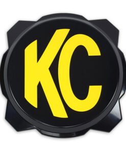 KC HiLiTES 6in. Hard Cover for Gravity Pro6 LED Lights (Single) - Black w/Yellow KC Logo