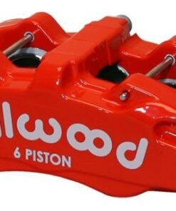 Wilwood Caliper-Forged Dynapro 6 5.25in Mount-Red-R/H 1.62/1.12/1.12in Pistons 0.81in Disc