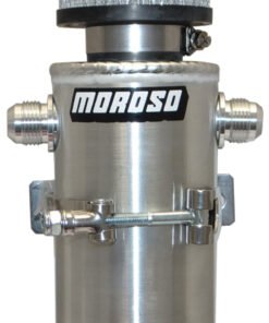 Moroso Breather Tank/Catch Can - Two -10An Male Fittings - Aluminum