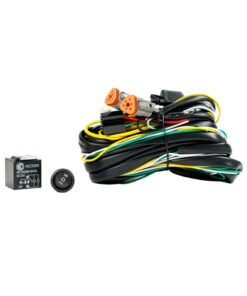 KC HiLiTES Wiring Harness FLEX ERA w/40 AMP Relay & 3 Position LED Rocker Switch (3-Pin Deutsch Con)